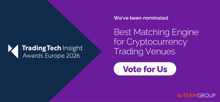 WeAreAdaptive's tweet image. We have been shortlisted at the @TradingTechIns!🏅
Cast your vote for us and help us achieve this new milestone:
🏆 Best #MatchingEngine for #Exchanges and Electronic #Trading Venues
🏆 Best #MatchingEngine for #Cryptocurrency Trading Venues
Vote here: eu1.hubs.ly/H0pJzr30