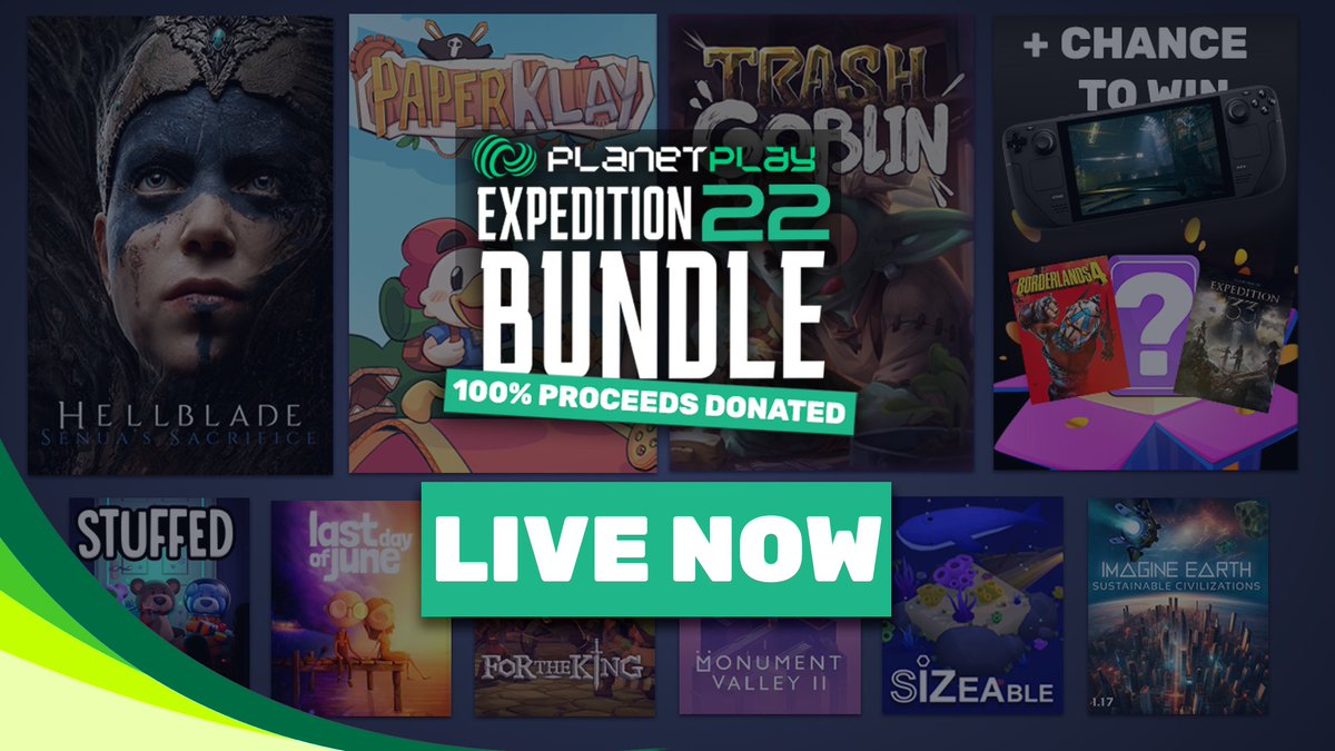 AD

The Expedition 22 bundle is live on <a href="/PlanetPlayGames/">PlanetPlay</a> until Saturday 22 November! Not only can you get 9 great games but in doing so you're supporting WithOneSeed 🌳

Their $22 game bundle is worth $150 👀 + Entry to a wheel spin for even more goodies!

link.planetplay.com/MistAnTics22