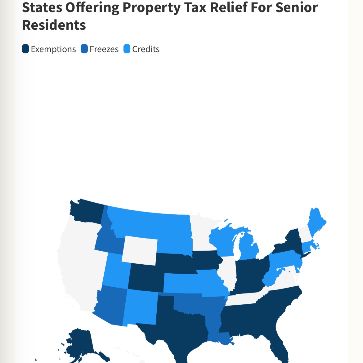 GreenPlusAnE's tweet image. States offering special tax breaks for senior homeowners.