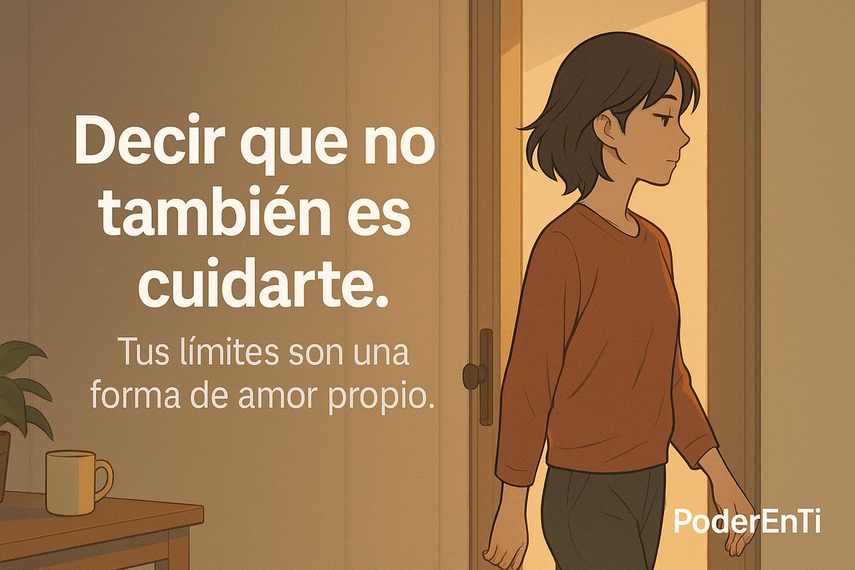 PoderEnti's tweet image. Decir que no también es cuidarte. #PoderEnTi

Invita a tu comunidad a reconocer una situación donde necesiten poner un límite para cuidar su paz.

#limites #amorpropio #saludemocional