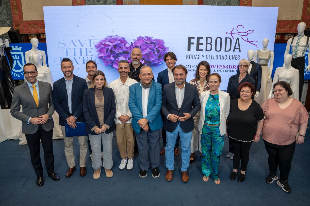 Efraincan's tweet photo. Hoy presentamos la 19ª edición de #FeBoda, una cita clave en el @recintoferialtf
@tenerifemoda participa con 8 empresas y una pasarela de alto nivel con 13 desfiles.
Seguimos impulsando una isla más innovadora, competitiva y con sectores económicos visibles y fuertes. 🙏🏻🙏🏻 https://t.co/ZWbnLsEEz4