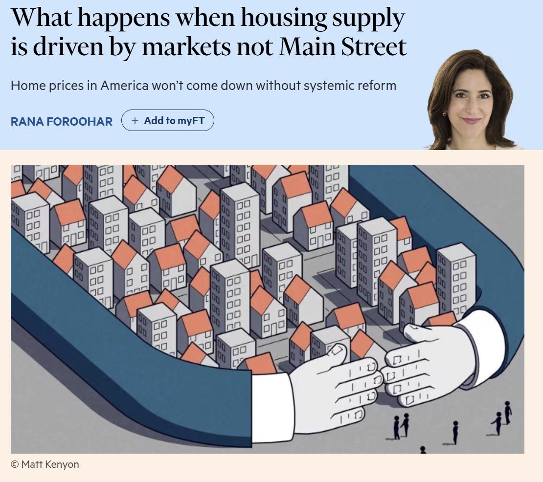 econliberties's tweet image. 🏠📄NEW: Our latest paper — &quot;Capital Crunch&quot; —  is OUT NOW!

The paper details the policy choices that created today’s financialized homebuilding industry, which bends to the will of Wall Street, restricting single-family home supply and raising prices. 

As covered in @FT👇