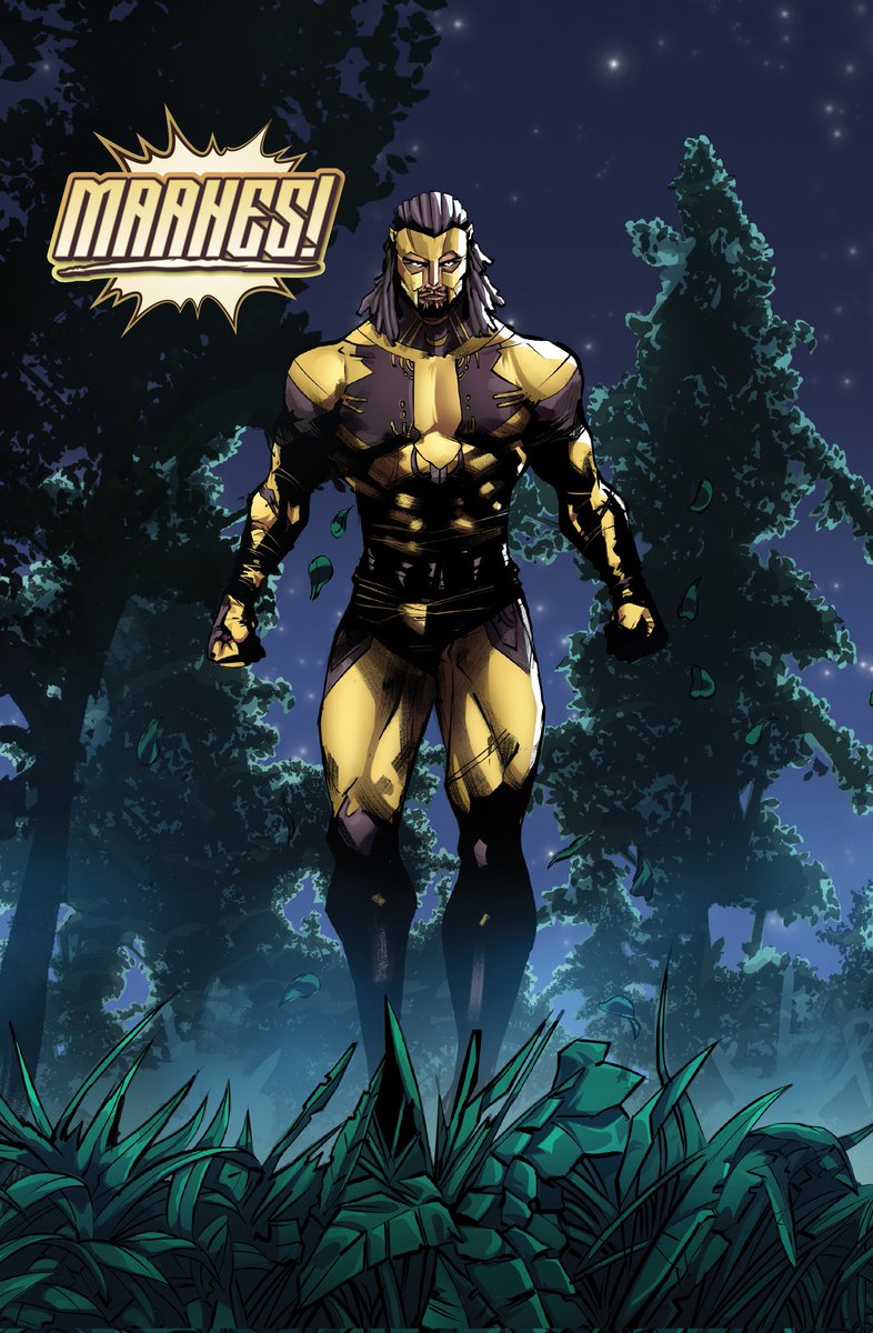 Amari King aka Maahes. Mister Terrific was more of the inspiration behind this character but he gets compared to Black Panther a lot.