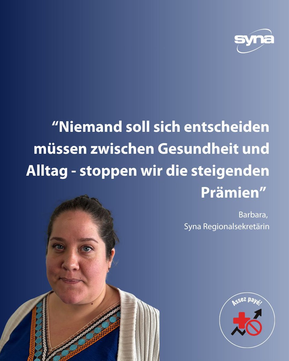 Genug gezahlt!
STOPPT die Erhöhung der #Krankenkassenprämien, bis konkrete Lösungen gefunden sind!
Hier kannst du die Petition unterzeichnen:
syna.ch/genug-gezahlt

#gewerkschaft #krankenasse #praemien