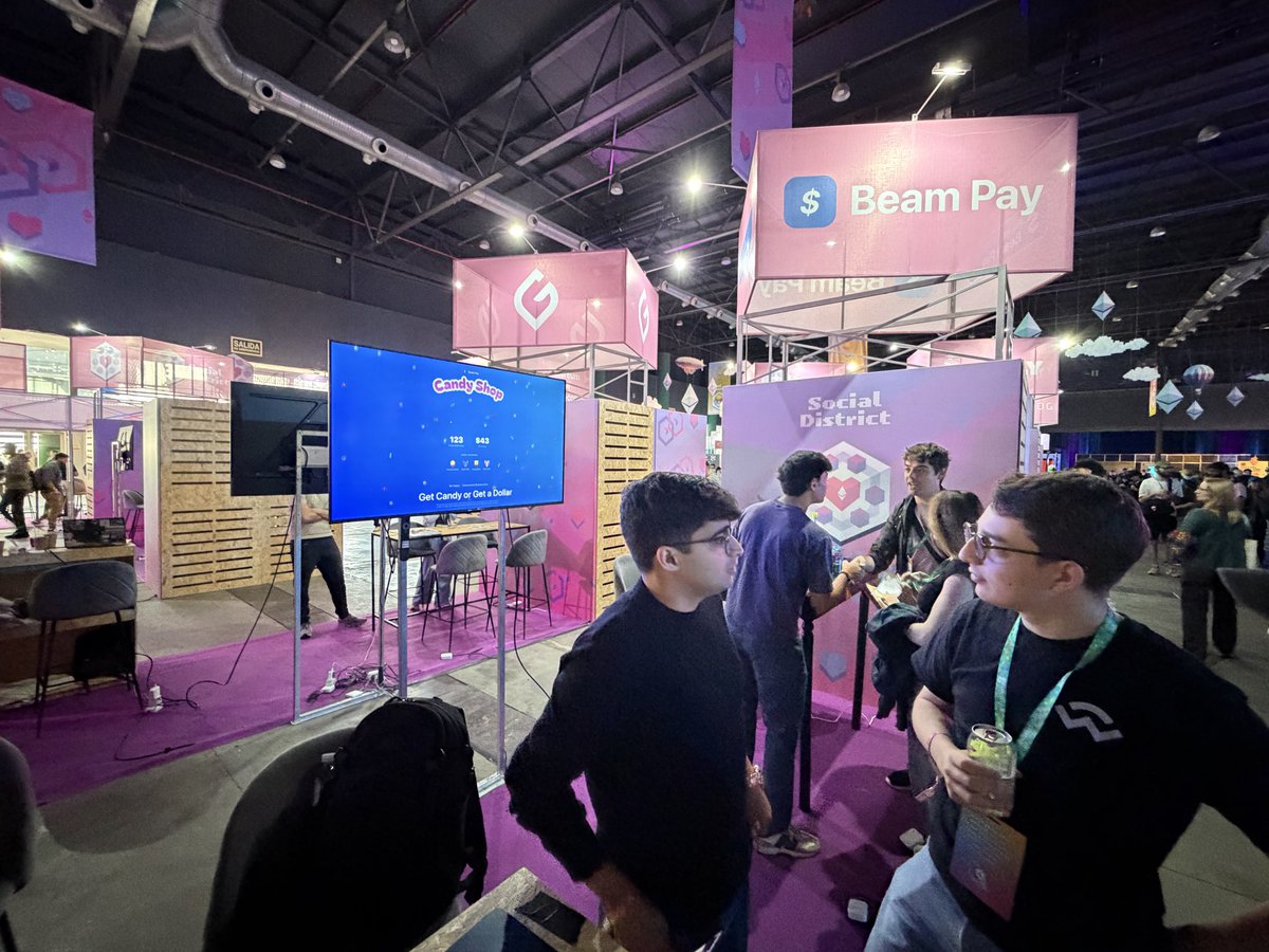 the <a href="/useBeamPay/">Beam Pay</a> booth in the Social District is hands down the most creative one at Devconnect 

- play irish poker 
- get sugary candies 
- experience seamless payments UX 

the boys crushing it
