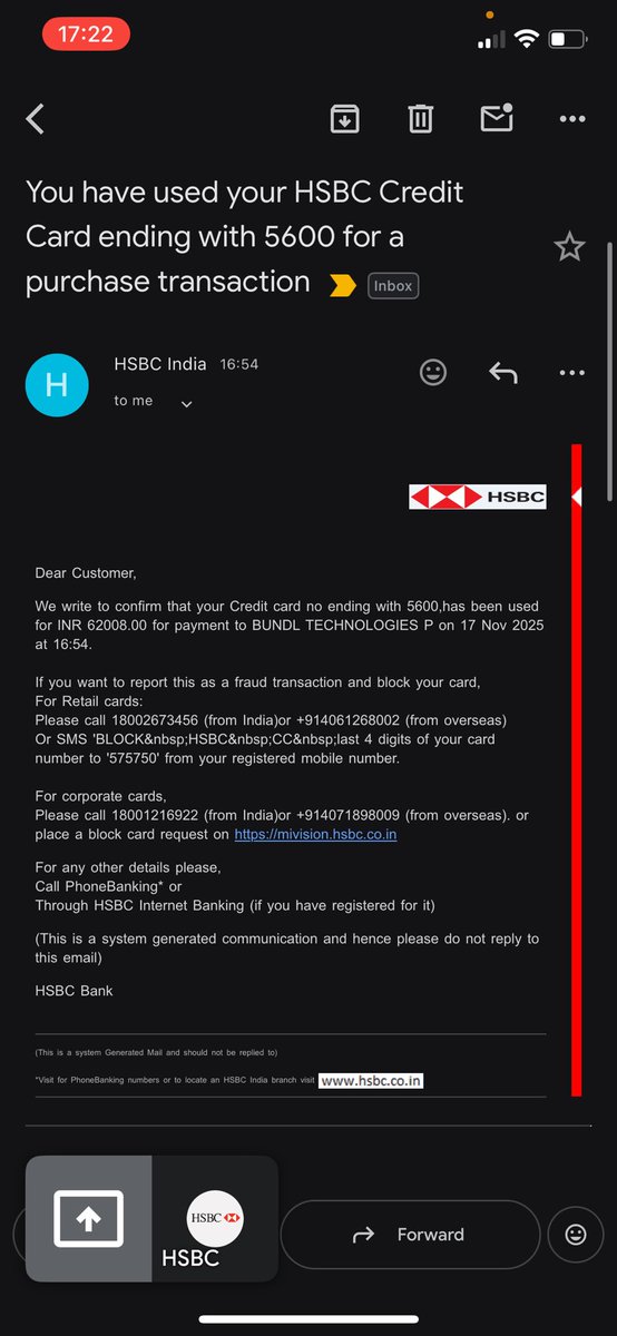kaleloscope's tweet photo. I have raised a concern with @HSBC_IN and they have filed a complaint and investigation has begin, I am worried as around 1.9L amount transactions has been made to different accounts. PFA - https://t.co/G1w4iTdD0x