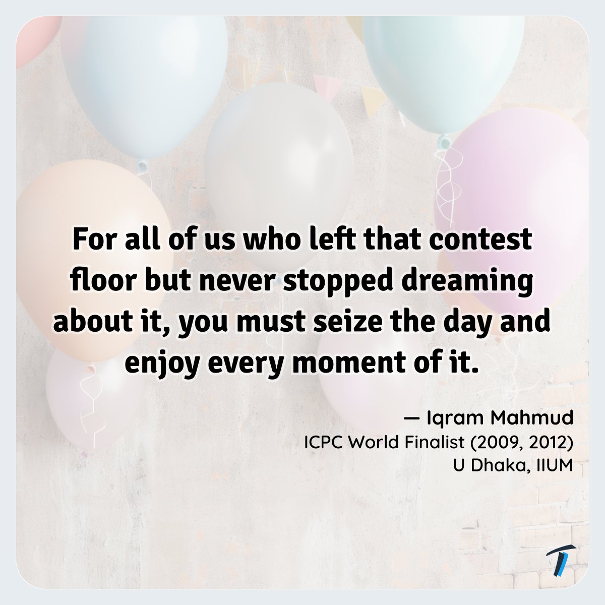 TophDotCo's tweet image. We want to wish all the best to every participant of ICPC Dhaka Regional! 🎉 Hope your last‑minute practice is going great. We reached out to some of the smartest, kindest competitive programmers who inspire us.

#ICPCDhaka #ICPC2025 #ProblemSolving