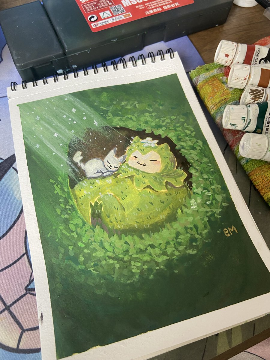 _barbsmachado's tweet photo. Mosslax &amp; pikachu 🥰 https://t.co/ozhMk6N71C