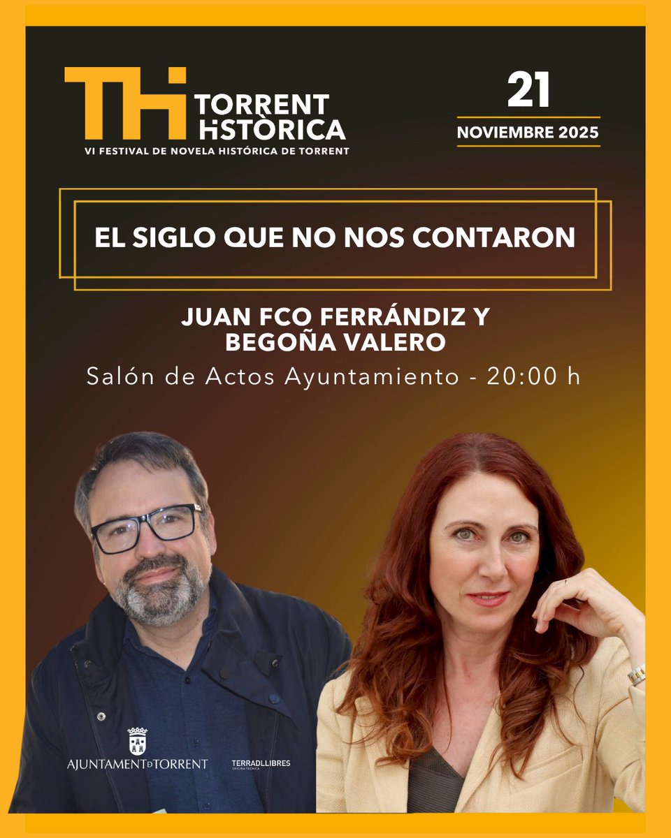 📚 Las grandes historias nacen de obsesiones, de fervores y de secretos que perduran. El viernes, cuatro autores nos descubrirán lo escondido detrás de la historia.
Acceso libre hasta completar aforo.
Consulta el programa al completo en nuestra web torrenthistorica.com