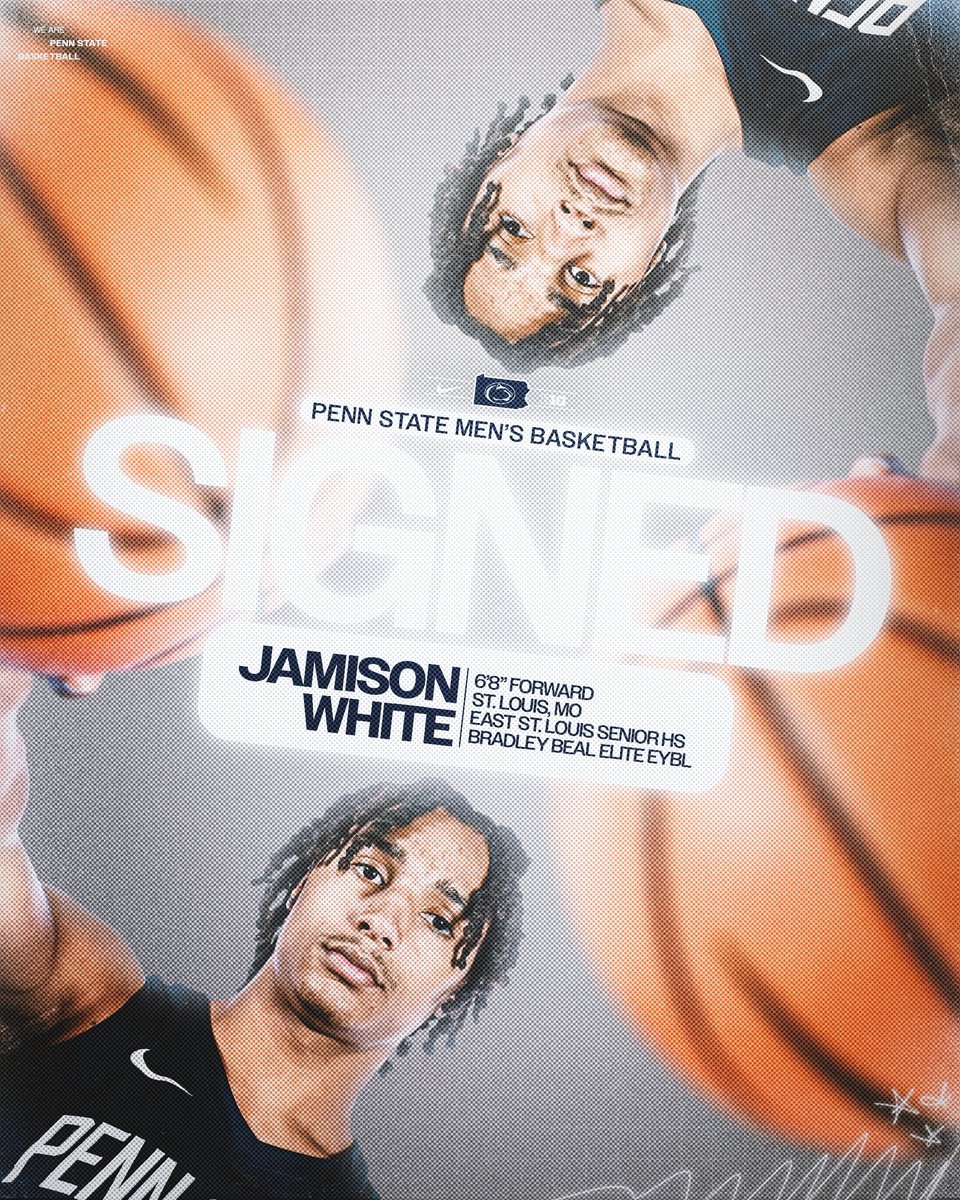 PennStateMBB's tweet image. Welcome to Happy Valley, Jamison White ‼️🦁

#WeAre | gopsu.us/JamoWhite