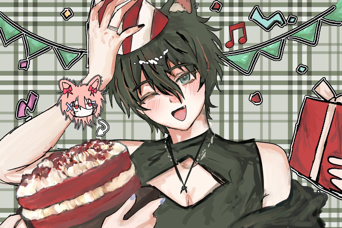 AdorableBoiVA's tweet image. NEW ART NEW ART NEW ART QWQ I LOVEEE ITTT Thank you so much @vanikitti FOR THE ART HNNN!!!!!! I love it mwa mwa mwa 💋💋💋💋💋
Thank you you sweet little pumpkin kiss kiss 
And you put in my fave cake!! Red Velvet :3
Kiss kiss you~ 💋 mwa
GO FOLLOW THEM
#fanart #kylar