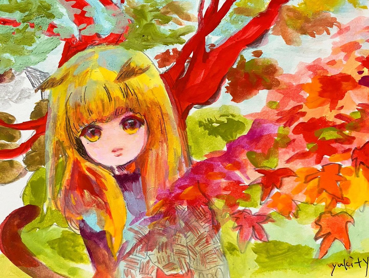 #drawing 
どこまで飛ばされるのかな