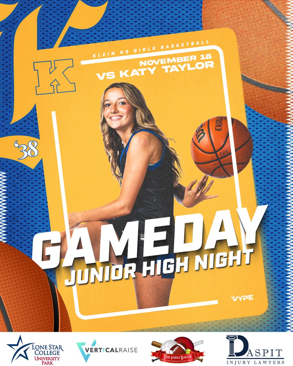 KleinGirlsHoops's tweet photo. Put a K on it⦠at HOME tonight
FR - 4p
JV - 5:30p
Var - 7p
Junior High Night!
#WinTheLittleThings
#PutaKonIt https://t.co/mauGMsRbZC