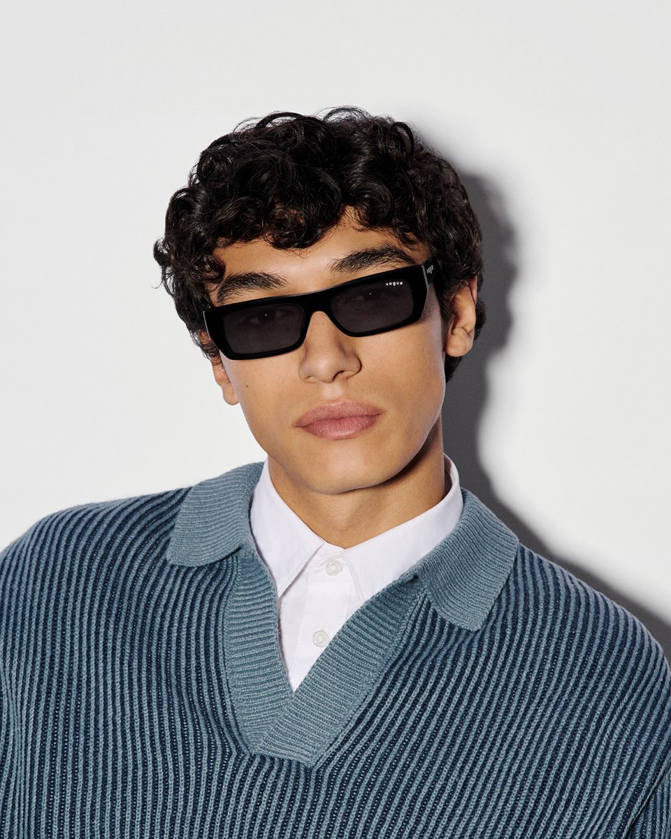 The best look is the one that’s truly yours. 
Find these striking rectangular shades at Vogue Eyewear. bit.ly/3LBk7Fp