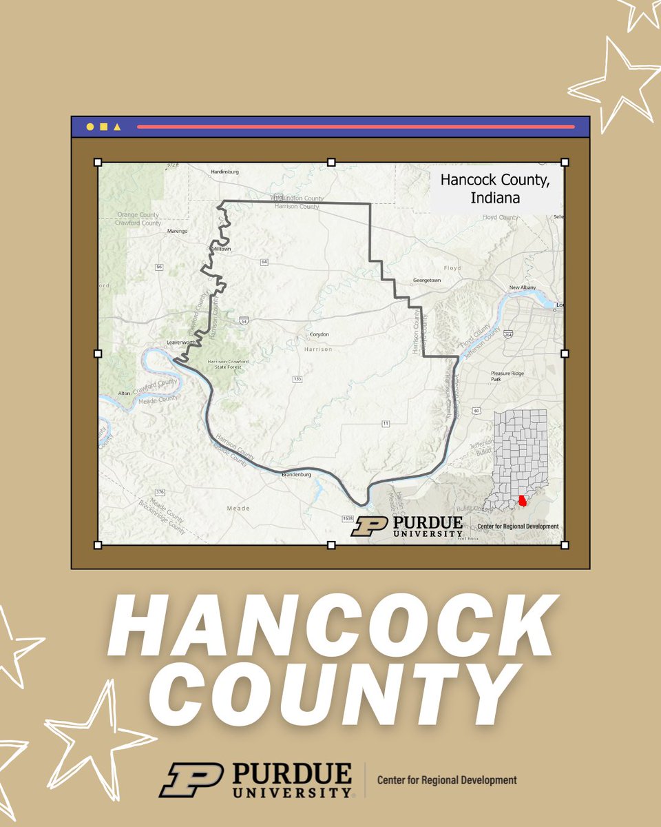 pcrd's tweet image. Just east of Indianapolis, Hancock County is where small-town charm meets big opportunities. From the historic streets of Greenfield to peaceful rural landscapes, there’s so much to explore and appreciate. 🌾✨ #MondayMapping