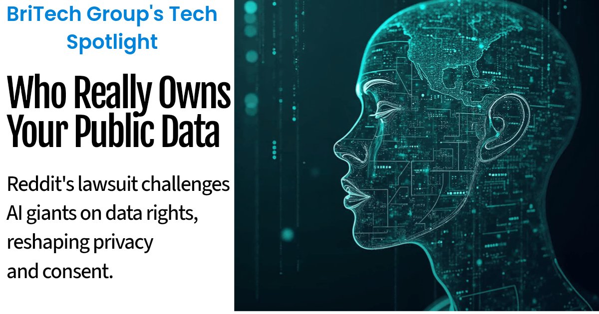 BriTechGroup's tweet image. New Blog- britechgroup.com/data-usage-scr…
Reddit&apos;s bold move to charge for its API access has set the stage for a monumental legal battle over who controls user data. At the heart of it: Should AI giants have unrestricted access to such data for training?  #DataControl #AIDevelopment