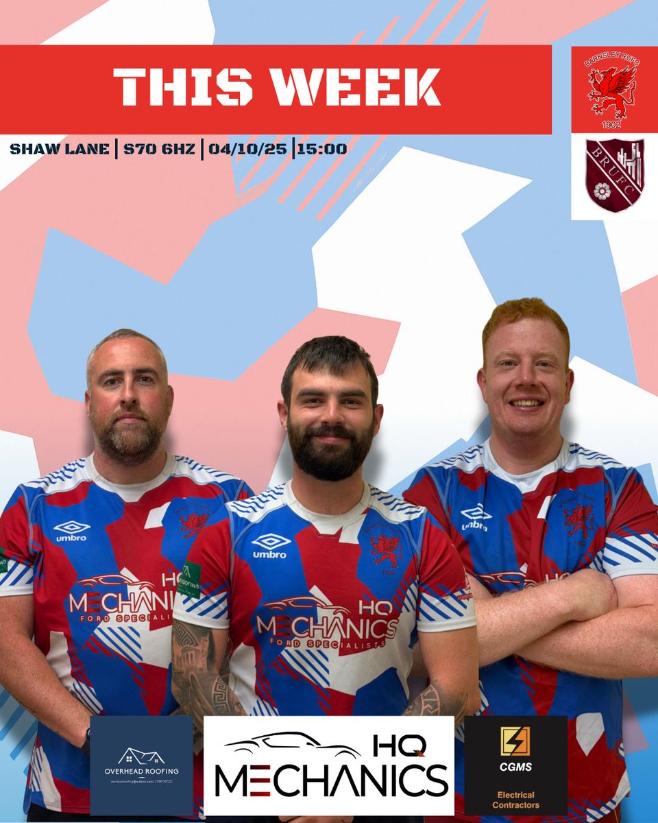 BarnsleyRUFC's tweet image. This week we return home to Shaw Lane, to face Burley in what promises to be a close encounter!

#upthegriff
#UReds