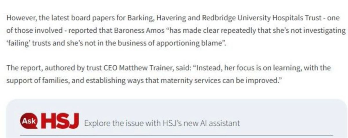 The only helpful way forward is a full, judge led, public inquiry into maternity failings and harm across the UK. It is clear that this ‘rapid review’ is not fit for purpose.
