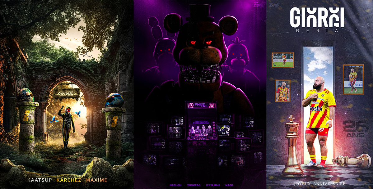 enzartists's tweet image. Recent work ! 

Commission open ✨😊

#graphisme #graphic  #design #designer #artist #poster #affiche #flyer #gaming #sport #esport