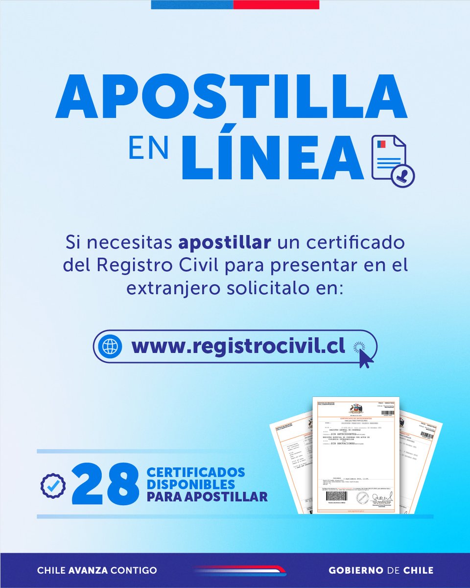 Sigue este consejo si necesitas apostillar un certificado del Registro Civil, hazlo en línea: