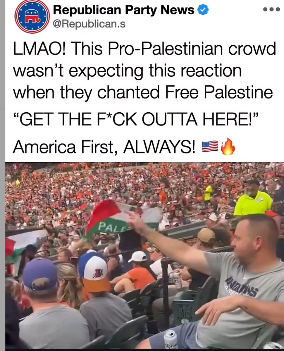 America First 🇺🇸 always. We are through with you Pro-Palestine BS