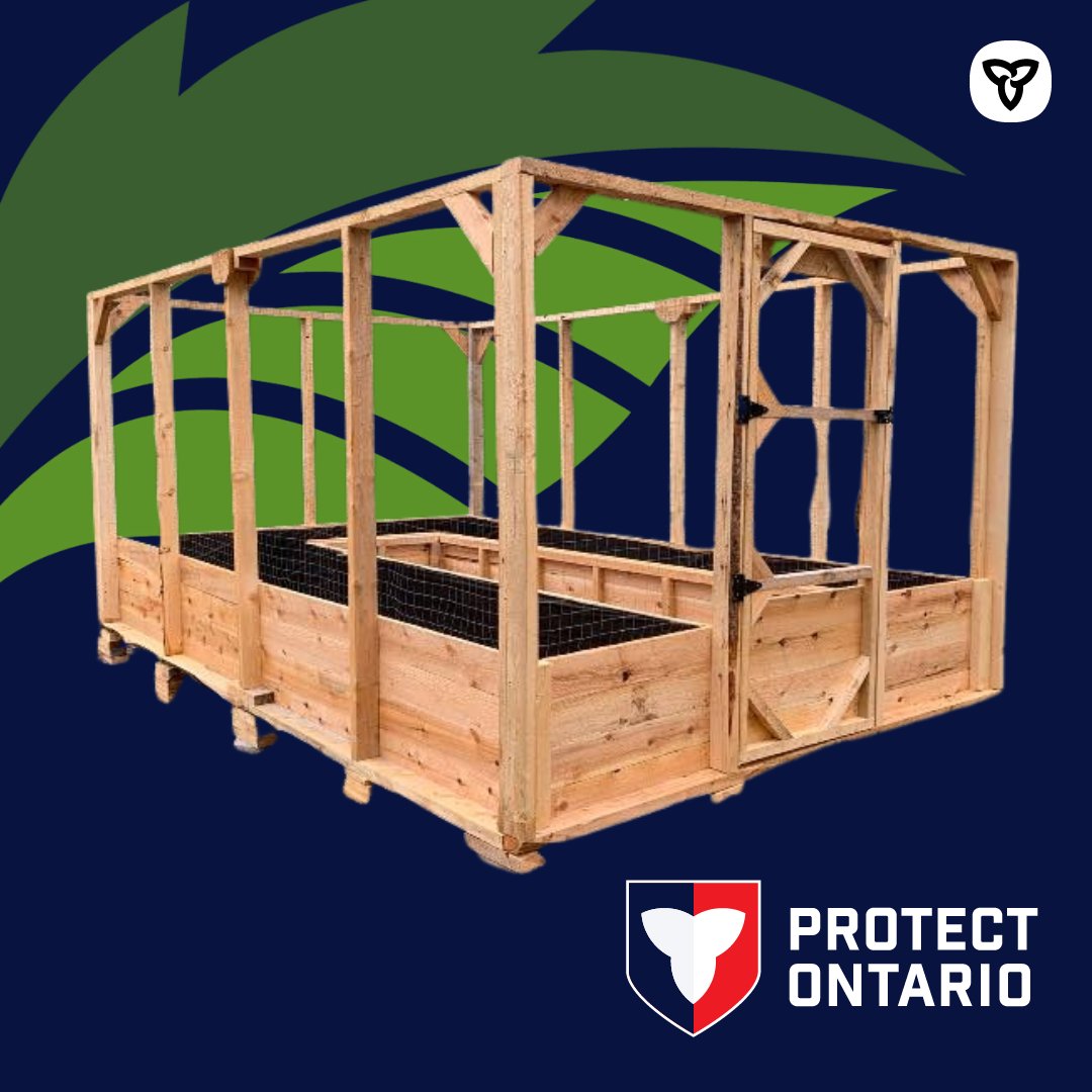 Meet our newest #OntarioWood partner, Woodcraft Revival! 🪵 Owner Benjamin crafts durable outdoor furniture, sheds and garden boxes using locally sourced spruce, balsam, pine and white cedar. 🔗 ontario.ca/wood #LookForTheLeaf #SupportLocal #WoodcraftRevival #OntarioMade