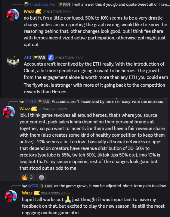 A lot drama this past week regarding FantasyTop, surrounding the team and the possibility of the game being slowly abandoned. Here's my take:

This is one of the only dApps that has kept me onchain through the whole year, the fact that they think it's not sustainable when clearly