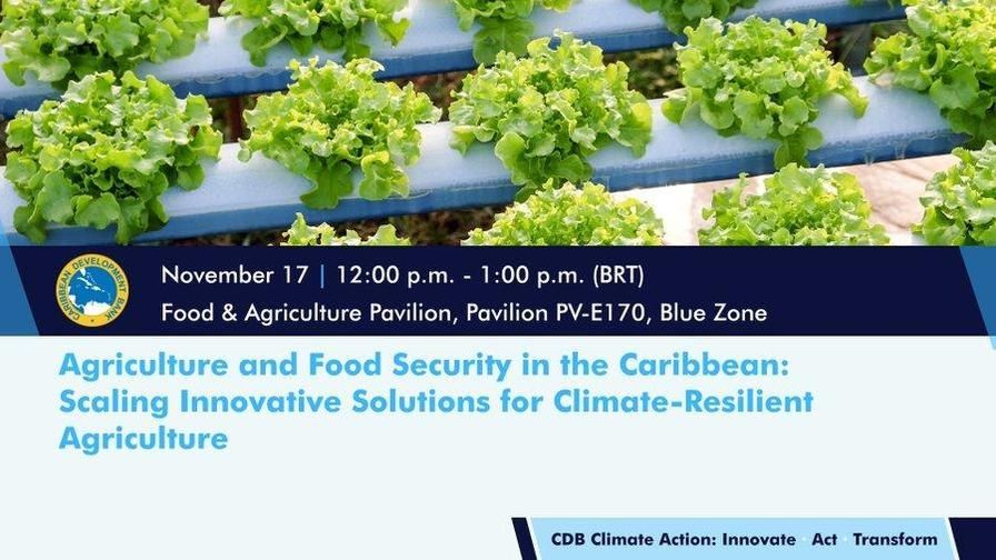 CCCEur's tweet image. FYI: @Caribank 'Agriculture and Food Security in the Caribbean: Scaling Innovative Solutions for Climate-Resilient Agriculture.' buff.ly/sJsx8Og #Caribbean #CaribbeanDevelopmentBank #CDB #Agriculture #FoodSecurity #Innovation #Solutions #ClimateResilience #CGIAR #FAO #COP