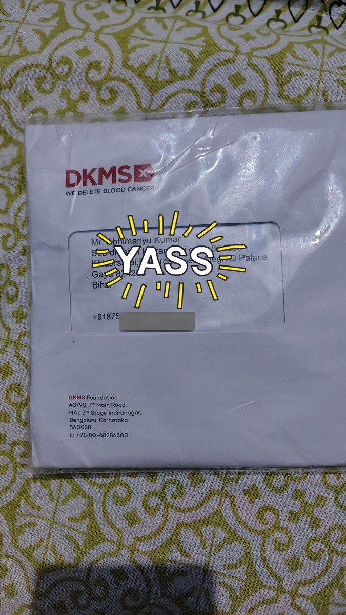Abhiman93559600's tweet image. मुझे #डीकेएमएस (#DKMS)की तरफ से ब्लड कैंसर TOOLKIT प्राप्त हुआ है!😍