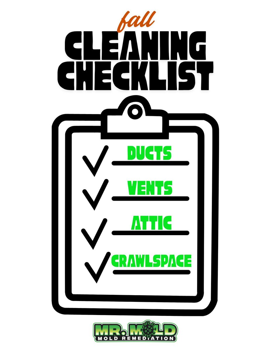 MrMoldRemoval's tweet image. FALL CLEANING CHECKLIST 📝 🍁

Before you deep clean your kitchen, clean your air 💨 #BreatheEasy

#HappyFall #Michigan #FallCleaning #MoldRemediation #Detroit