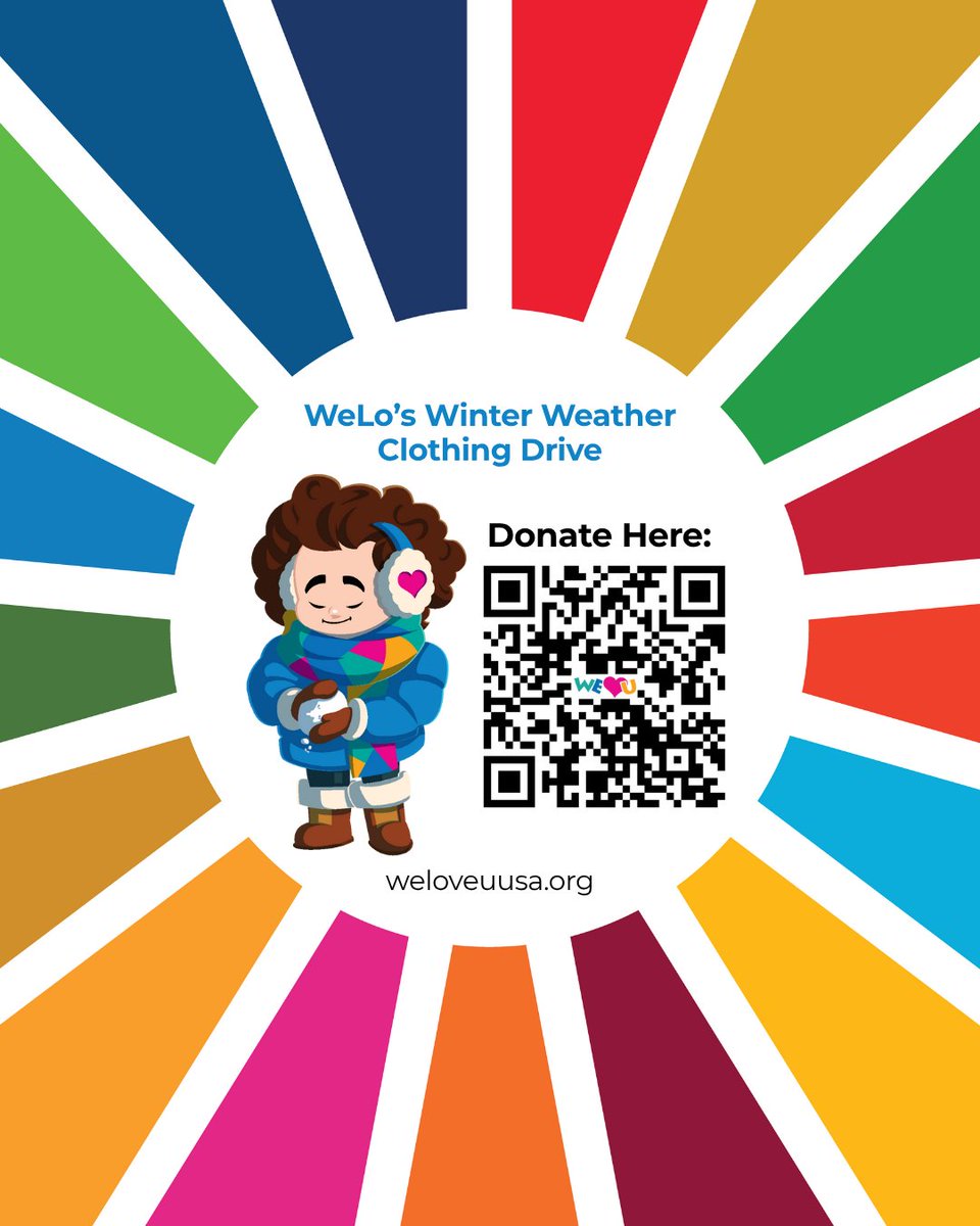 weloveuusa's tweet image. This fall, WeLoveU is collecting new winter coats for children ages 5–10. Your generous donations will support children in under-resourced communities across #Connecticut and #Pennsylvania.

#SDG4: Quality Education calls for inclusive, equitable learning opportunities for all.