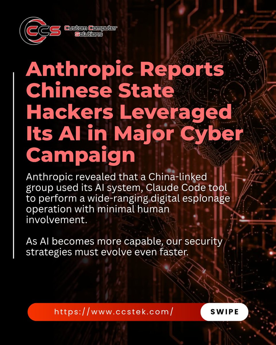 CustomCompute15's tweet image. AI is now powering cyberattacks ⚠️ Stay ahead of hackers with next-gen protection and proactive cybersecurity strategies.

Visit ccstek.com

#CustomComputerSolutions #Cybersecurity #AITech #CCSTek