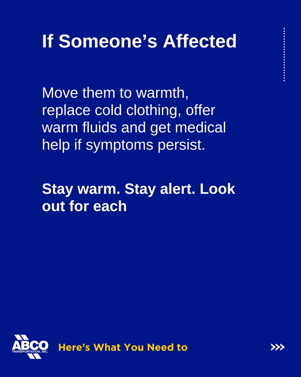 Cold weather brings more than just low temps — it brings real risks.
⚠️ Dress in layers to prevent hypothermia.
⚠️ Keep dry clothes and blankets in your cab.
⚠️ Eat well and stay hydrated to maintain energy.
Your safety depends on preparation — don’t take chances this winter.