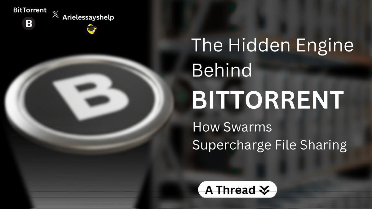 Arielessayshelp's tweet image. The real power of BitTorrent isn’t the torrent file  it’s the swarm

And if you understand how swarms work, you understand why decentralized file distribution beats centralized servers every single time

....Let’s explore more below 🧵 🔻

@BitTorrent @justinsuntron #TRONEcoStar