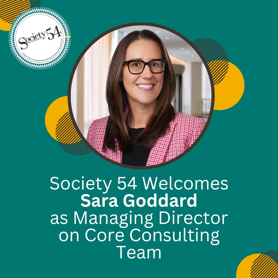 We’re excited to share that Sara Goddard is now a Managing Director on our core consulting team! Sara first partnered with S54 in an affiliate capacity, bringing more than 20 years of experience in legal marketing and BD. Learn more about Sara here: f.mtr.cool/cinfgvmjzd