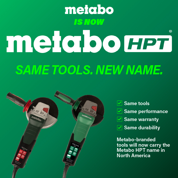 Tools from our North American Metabo lineup are moving to the Metabo HPT portfolio. More professional-grade tools for you under one name. Same performance, bigger lineup.