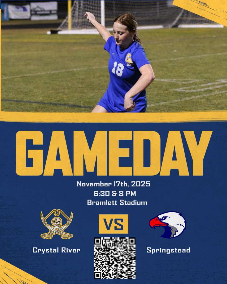 Girls Soccer hosting Springstead tonight. JV starts at 6:30 with varsity following.