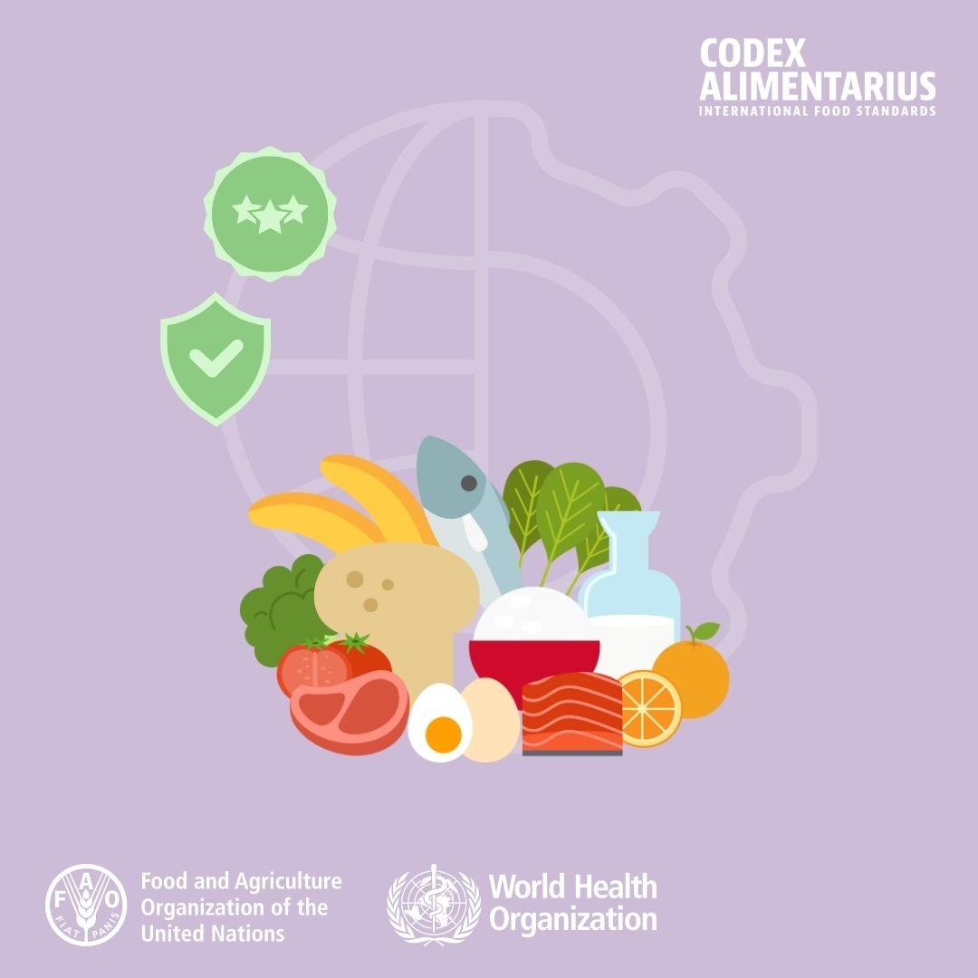 FAOWHOCodex's tweet image. 📙 | Codex sets standards for nearly 200 food products and has over 120 guidelines and codes of practice on a vast range of issues linked to food safety, quality and trade.

👉Discover a world full of standards❗️

➕ℹ️➡️ bit.ly/CodexTexts

#FoodSafety | #Codex