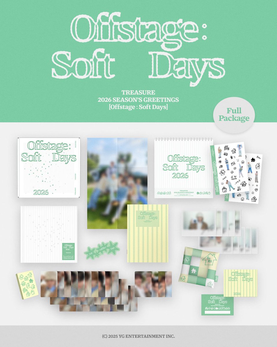 TREASURE まとめ売り　KIT MAGAGINE シーグリ TREASURE 2026 SEASON'S GREETINGS 'Offstage : Soft Days'💎 シーグリ