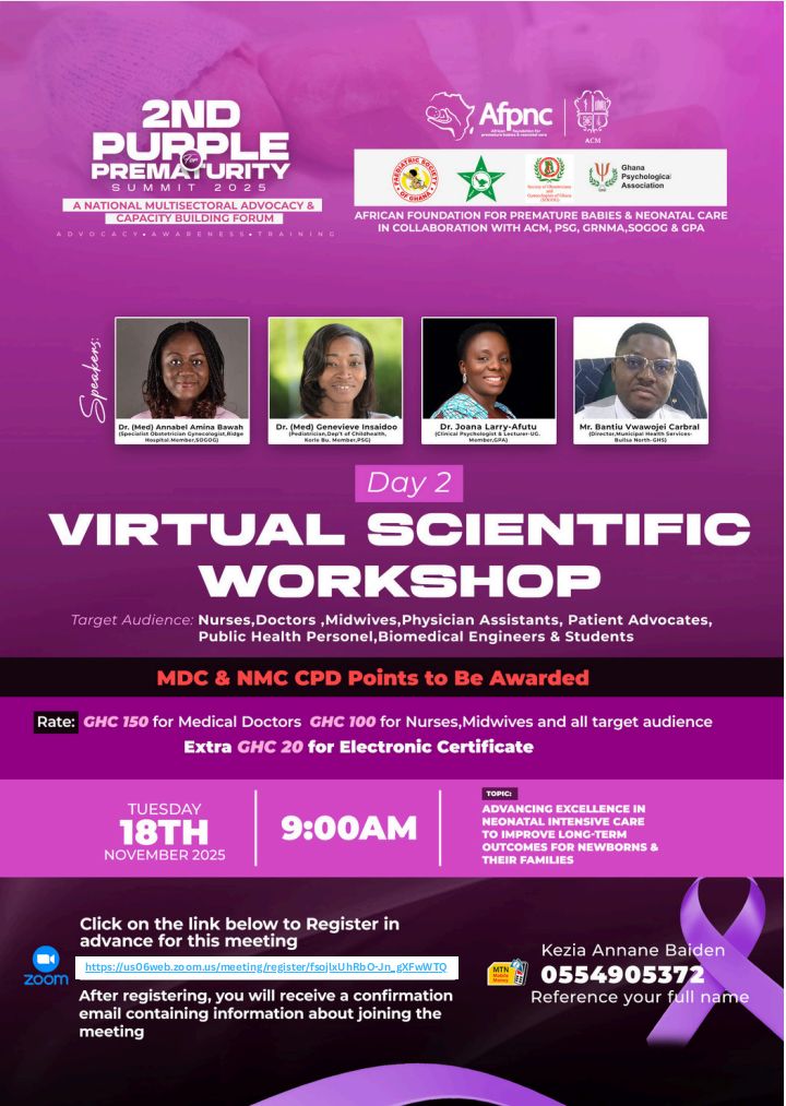 It is happening tomorrow. Come and  be a part. It is still pre-maturity month. 
#purple4premarurity
#afpnc