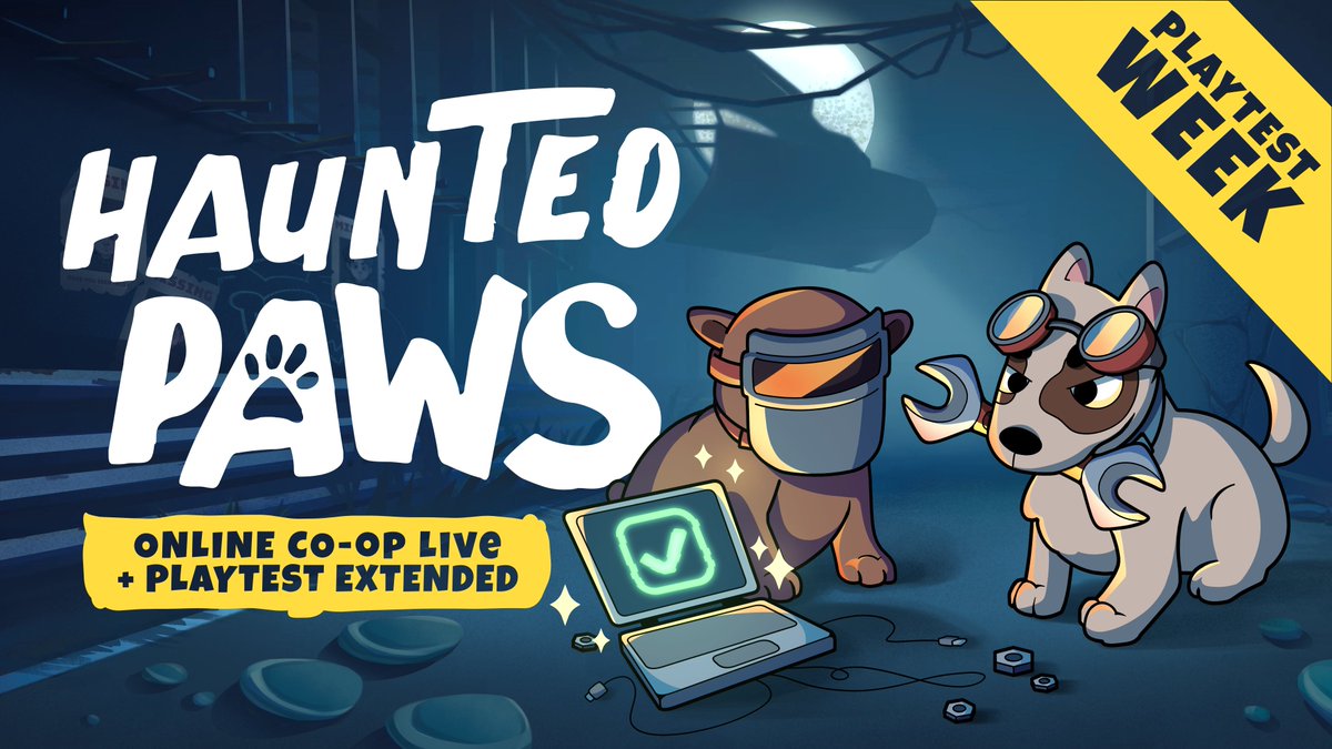 Haunted Paws online multiplayer is now live on our Steam Playtest page and we decided to extend the free Playtest for one more week - until November 24th!

Thank you all for playing our game and sharing your feedback. We never imagined that our playtest would be tried by more