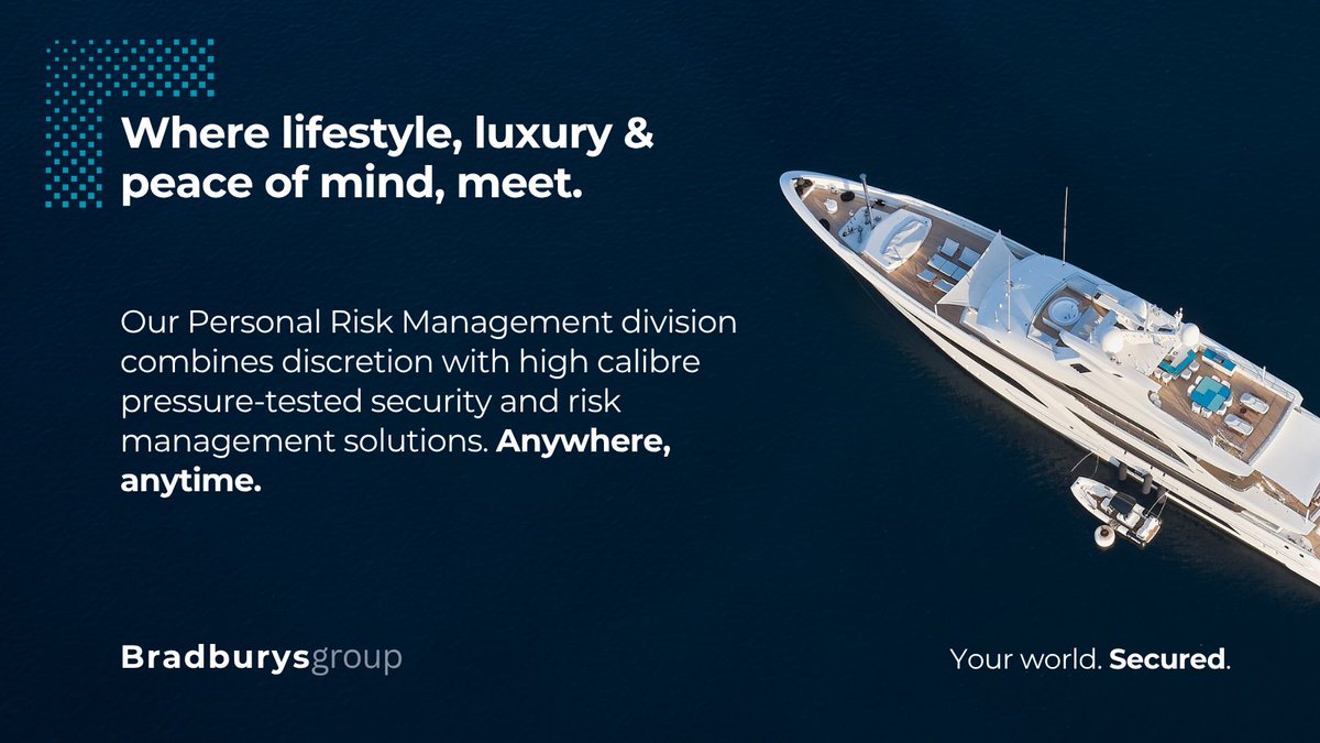 Your world. Secured. 

From family protection, secure travel planning and crisis response, to staffing solutions, private air charter and concierge assistance - Bradburys Group provide risk solutions to ensure that you, your family and wider network are protected in every