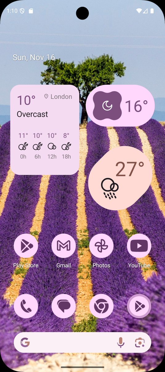 ABausG's tweet image. Cool new #home_widget Widgets for #FlutterDev in the #Overmorrow Weather App

(At least when you like Material 3)

github.com/ABausG/home_wi… 

Also cool thing: The App is Open Source so you can inspect the Widget Code on Github!

github.com/bmaroti9/Overm…