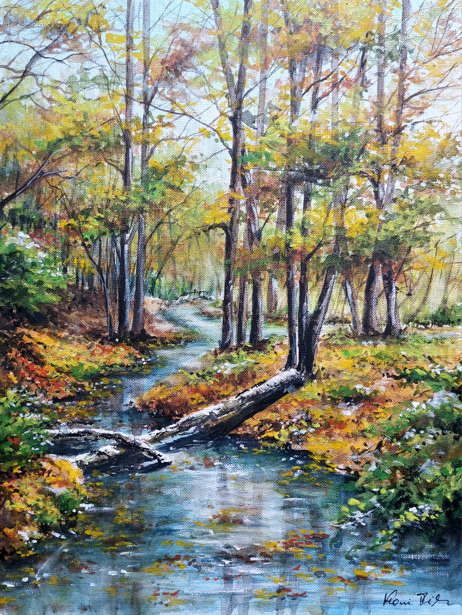 kocsi_erika's tweet image. #Autumn in the #forest.
My #watercolor #painting. #art #nature #artist