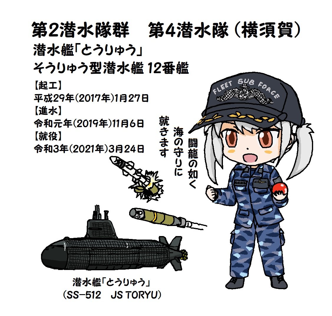 🎺おはようございます!
木曜日の朝です🌅

今日11月6日は
#116の日 で 
DD-116 護衛艦「#てるづき」 
#海上自衛隊
潜水艦「#しょうりゅう」進水日
平成29年(2017年)

潜水艦「#とうりゅう」進水日
令和元年(2019年)

#日本海軍
潜水艦「#伊26」就役日
昭和16年(1941年)

/(‾▽‾)✨ #艦これ 