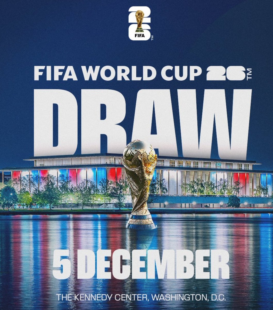The biggest football spectacle of 2026 is getting closer! ⚽🌍
The official draw takes place on December 5 — the road to glory begins soon! #WorldCup2026 #Football