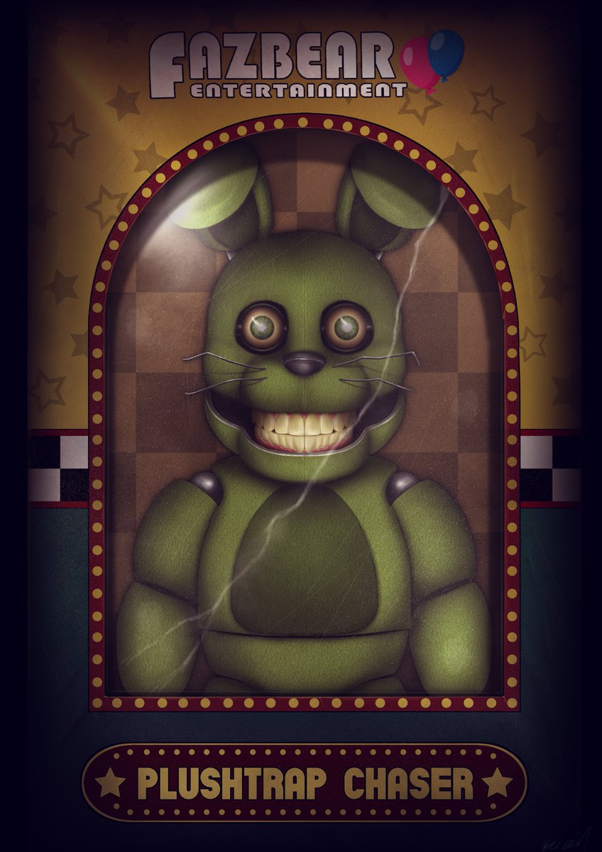 Plushtrap Chaser from Fazbear Frights' "Out of Stock" story. #FNAF