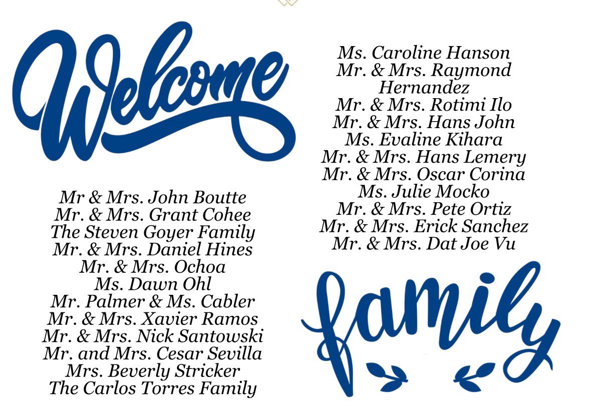 Welcome to all our new family’s in the month of October!!!  Welcome to our family!!!