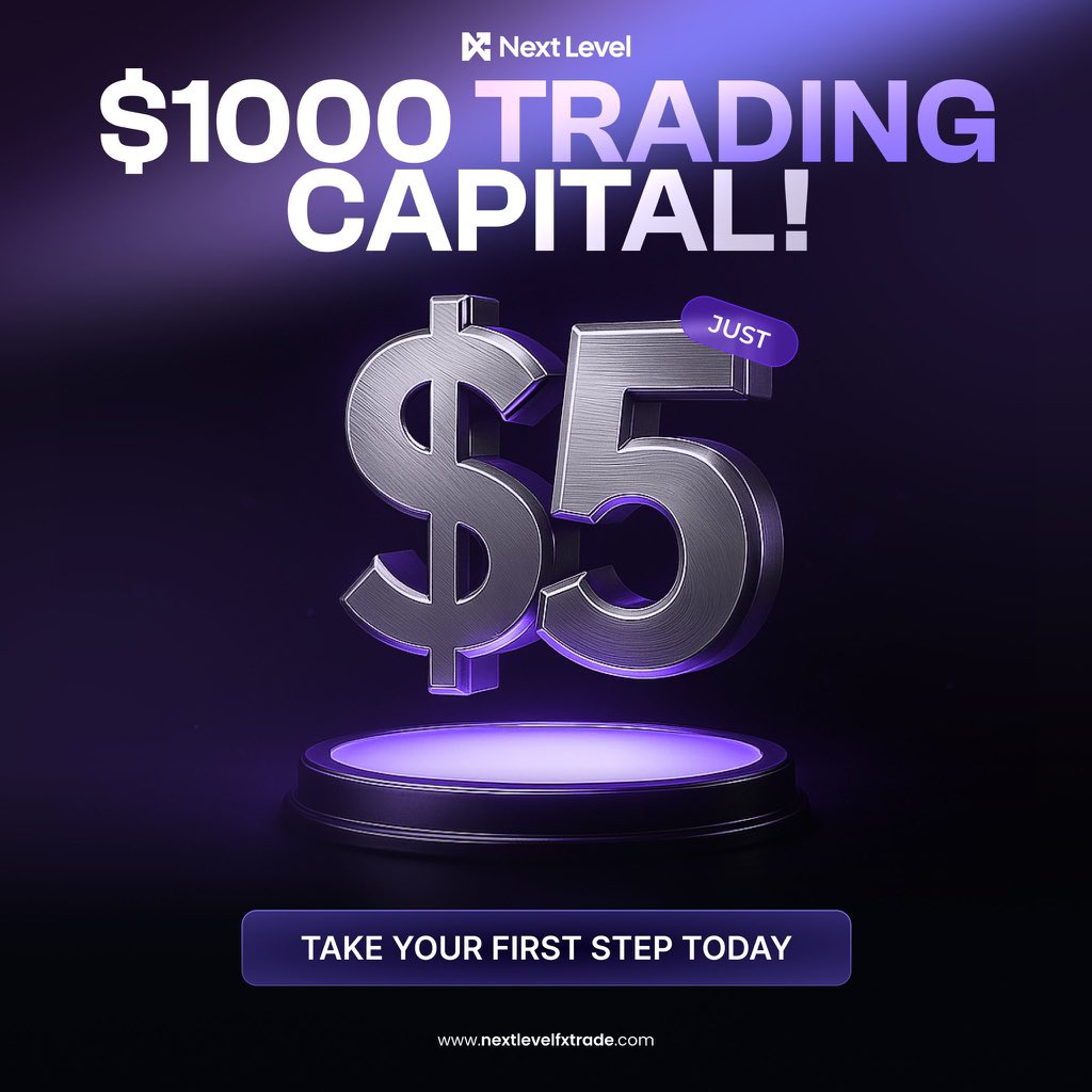 Introducing something the prop firm industry has never seen before. 

$1,000 Challenge Account for just $5.

Next Level is redefining accessibility in trading. No more expensive barriers or complicated conditions. Just a fair chance for every trader to prove their skills and