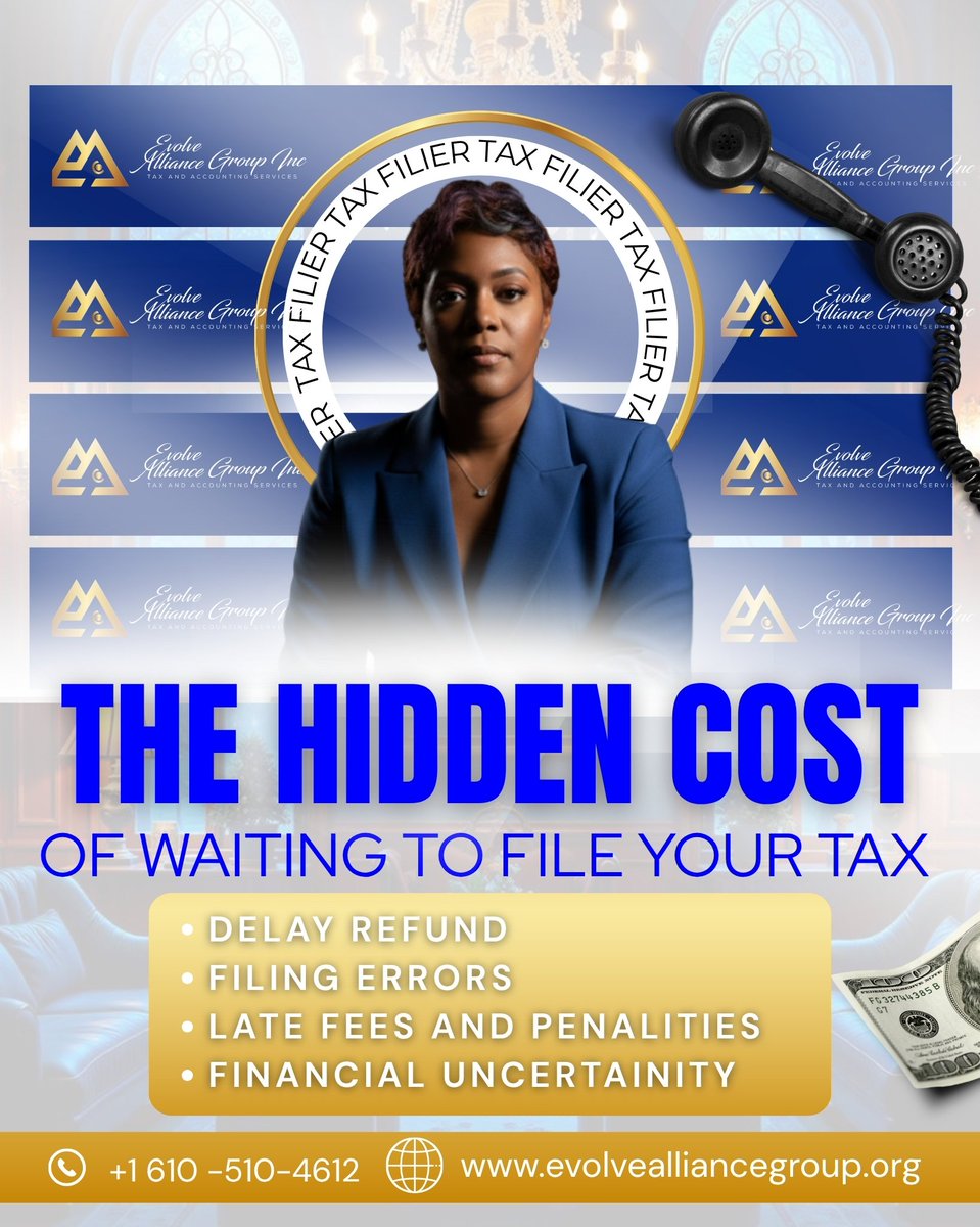 TamariaL79297's tweet image. File Early. Stay Calm. Get More.
Waiting till the last minute causes stress, mistakes, and missed money. Filing early means more time, fewer errors, faster refunds, and protection from fraud.
Stop rushing, file smart, file early, file with confidence.
#FileWithConfidence